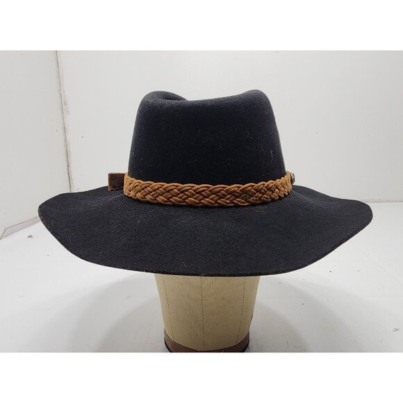 Outback Trading Co. Broken Hill Collection Mens Wool Cowboy Hat Black Size 6 7/8 - Picture 4 of 10